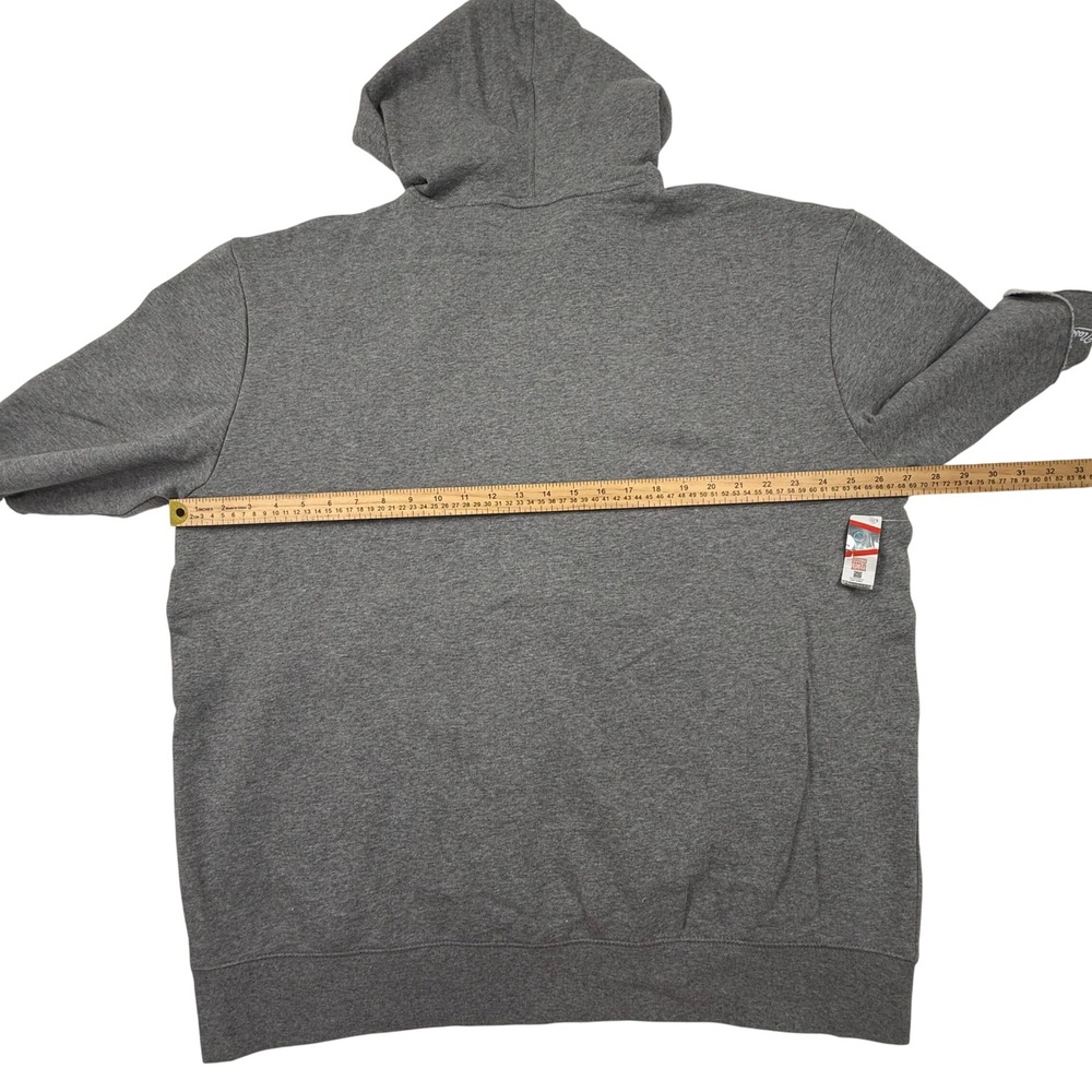 Mitchell & Ness Hampton Pirates Short Sleeve Hoodie Mens 2XL Grey Pullover HBCU - Picture 4 of 7